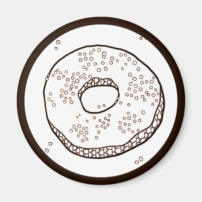 KNIT DONUT Round Magnet (Front)