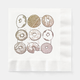 KNIT DONUTS Coined Luncheon Paper Napkins