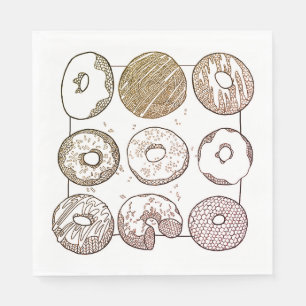 KNIT DONUTS Standard Luncheon Paper Napkins II