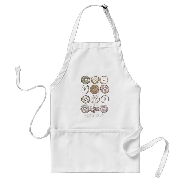 KNIT DOZEN DONUTS Apron (Front)