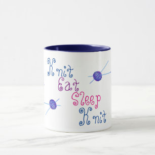 Knit Eat Sleep Knit Mug