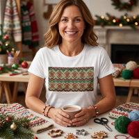 Knit Gingerbread Man Christmas Pattern