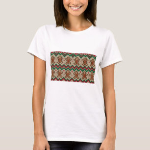 Knit Gingerbread Man Christmas Pattern T-Shirt
