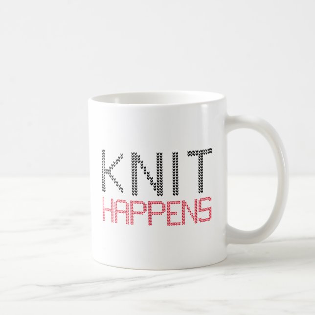 knit happens coffee mug (Right)