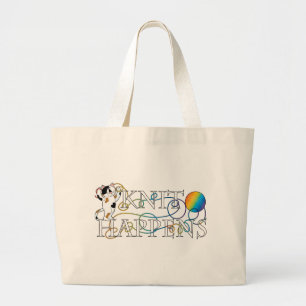 Knit Happens Large Tote Bag