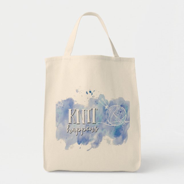 Knit Happens Tote Bag (Front)