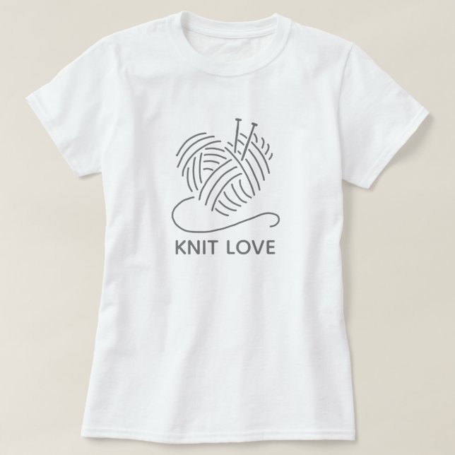 Knit Love T-Shirt (Design Front)