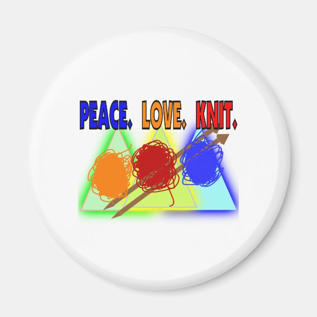 Knit Lovers Gifts Magnet (Front)