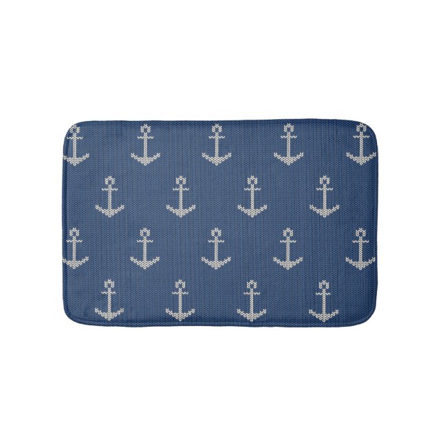 Knit Sea Anchor Bath Mat (Front)