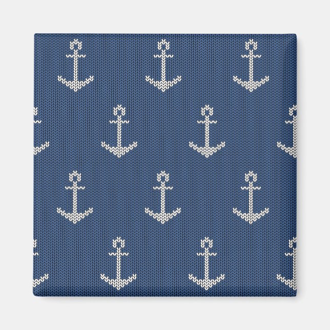 Knit Sea Anchor Magnet (Front)