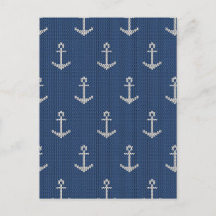 Knit Sea Anchor Postcard