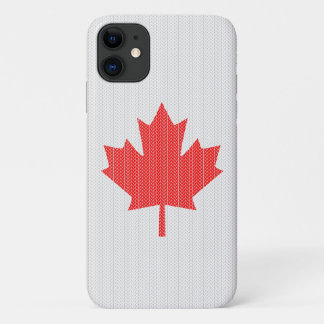Knit Style Maple Leaf Knitting Motif Case-Mate iPhone Case