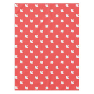 Knit Style Maple Leaf Knitting Motif Tablecloth