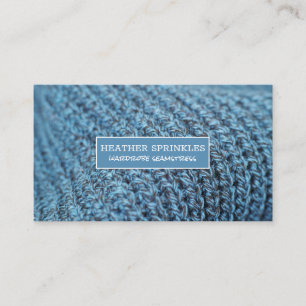 Knit Textile Wardrobe Seamstress Business Card