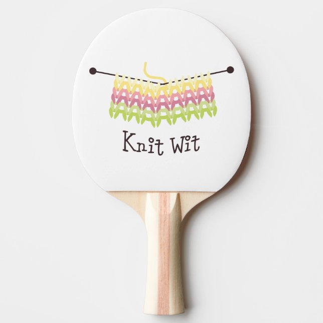 Knit Wit! Ping Pong Paddle (Front)