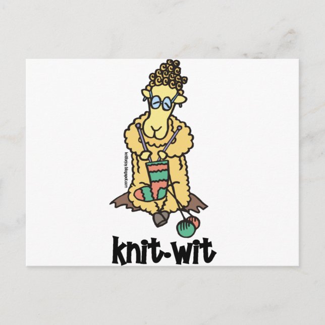 Knit-Wit Postcard (Front)