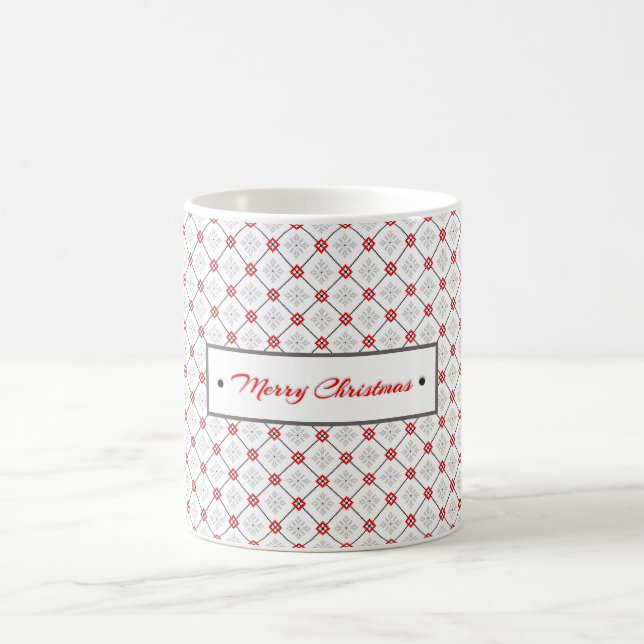 Knits Christmas Pattern Mug (Center)