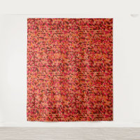 Knitted abstract Scandinavian pattern in red shade