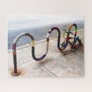 Knitted Bike Rack - Chicago, Illinois, USA Jigsaw Puzzle