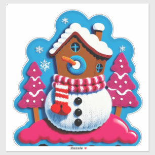 Knitted Christmas House Decor