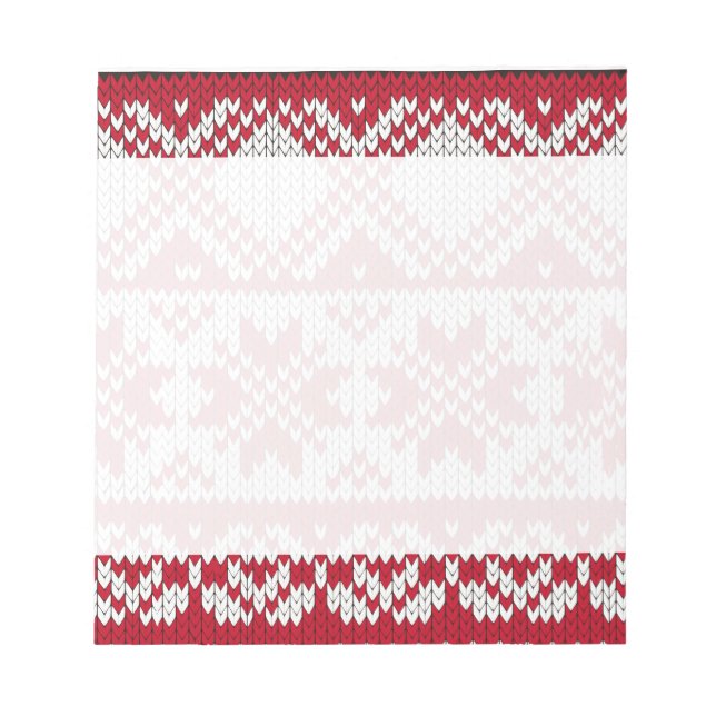Knitted  Christmas Notepad (Front)