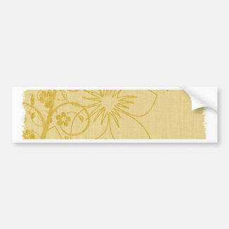 Knitted Flower Design Bumper Sticker