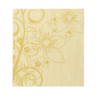 Knitted Flower Design Notepad
