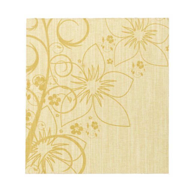 Knitted Flower Design Notepad (Front)