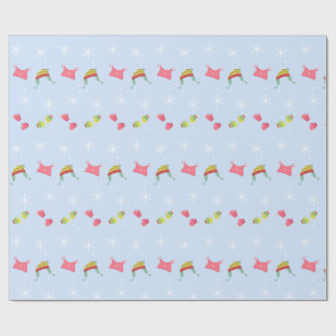 Knitted Hats and Mittens Wrapping Paper