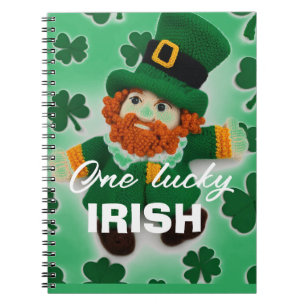 Knitted leprechaun st.Patrick's day 2024 Notebook