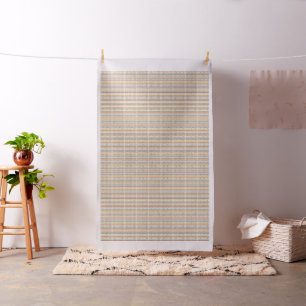 Knitted look pale yellow patterned design fabric