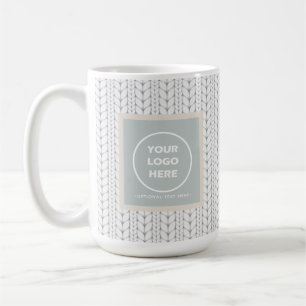 Knitted Pattern Modern Professional Logo Coffee Mug