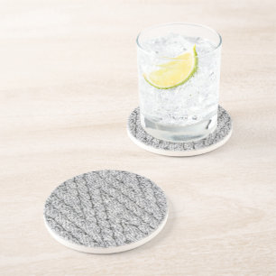 knitted pattern texture coaster