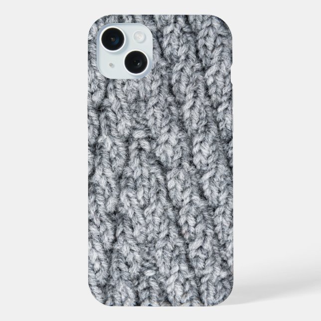 knitted pattern texture iPhone case (Back)