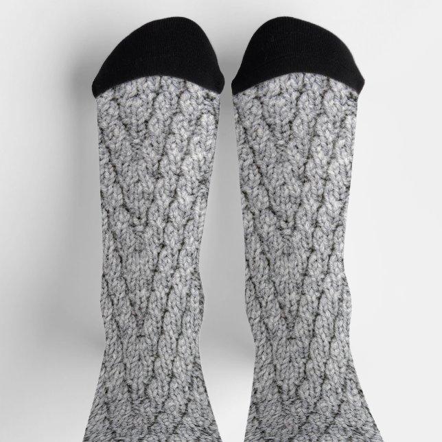 knitted pattern texture socks (Top)