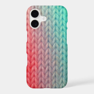 Knitted Stitch Background in Gradient Colours