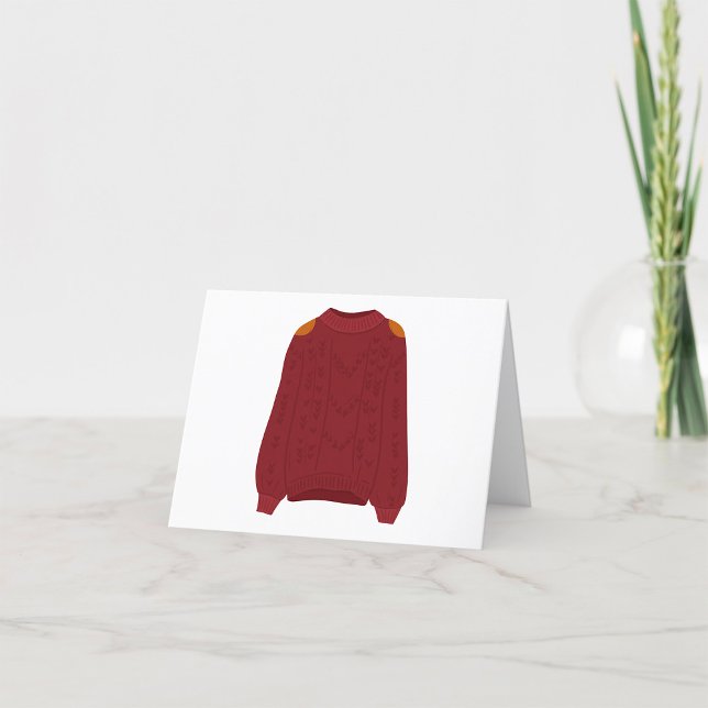 Knitted Sweater Thank You Card (Creator Uploaded)