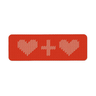 Knitted Two Hearts