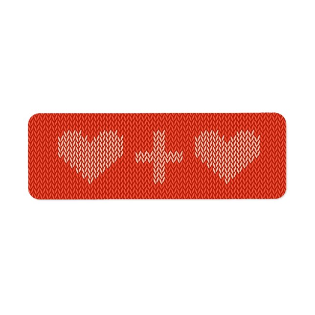 Knitted Two Hearts (Front)