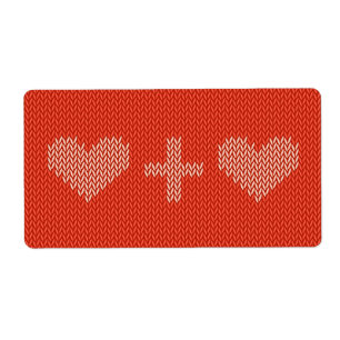 Knitted Two Hearts