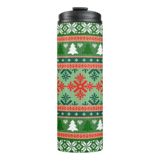 knitted ugly Christmas sweater Thermal Tumbler
