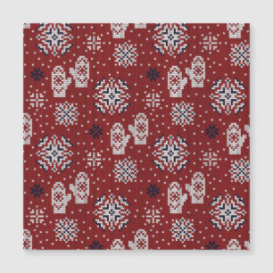 Knitted Winter Christmas Decorative Pattern