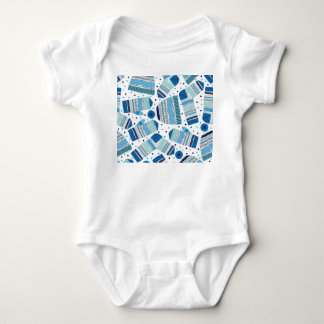 Knitted Winterwear: Cosy Seamless Pattern. Baby Bodysuit