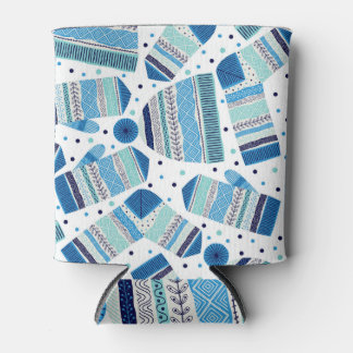 Knitted Winterwear: Cosy Seamless Pattern. Can Cooler