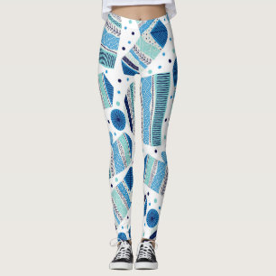 Knitted Winterwear: Cosy Seamless Pattern. Leggings