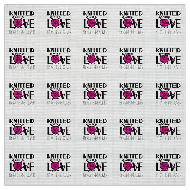 Knitted with love customised fabric labels (Swatch)