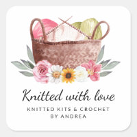 Knitted with Love Handmade Yarn Crochet Basket