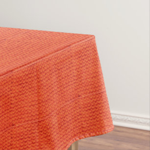 Knitted wool pattern tablecloth