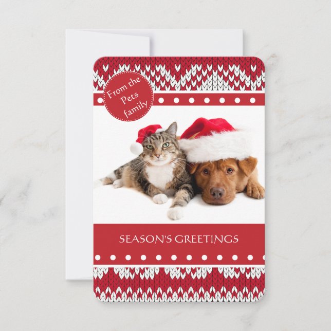 Knitted Xmas Invitation (Front)