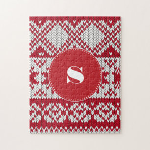 Knitted Xmas Jigsaw Puzzle